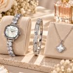 Kimio Women'S Silver Plating+White Band