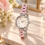 Kimio Women'S Silver Plating+Blue Dial