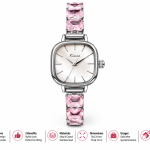 Kimio Women'S Silver Plating+Blue Dial