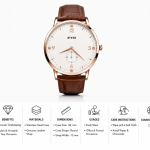 Eyki Rose Gold Plating+White Dial MS Department Store Oman