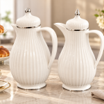 Regal0.35 & 0.6 Ltr. Vacuum Flask Set - Ivory With
Silver