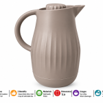 Crystal House Vacuum Jug 1.0L -Warm Grey