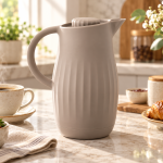 Crystal House Vacuum Jug 1.0L -Warm Grey