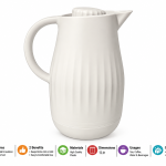 Crystal House Vacuum Jug 1.0L -Grey