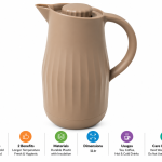 Crystal House Vacuum Jug 1.0L -Chocolate
