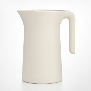 Crystal Vacuum Flask - Milk White Silver ) 1 * 12 (1 Liter) MS Department Store Oman