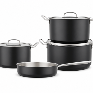 7 Pcs Maxit Series Stainless Steel Cookwareblack MS Department Store Oman