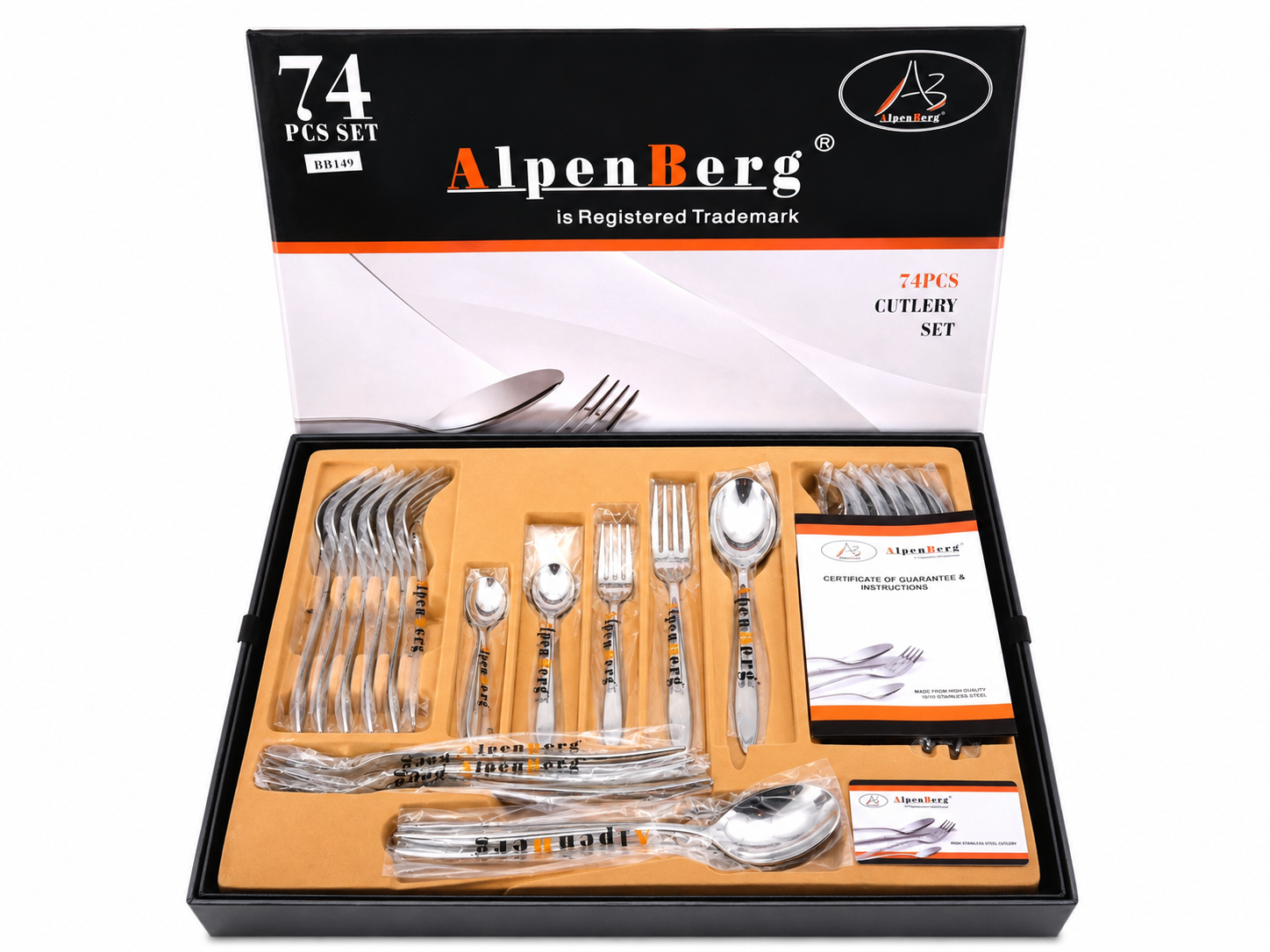 Alpen Berg Cutlery Set 74 Pcs CPBB149 MS Department Store Oman