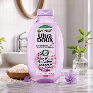 Garnier Ultra Doux Rice Water Shampoo-400Ml MS Department Store Oman