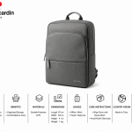 Pierre Cardin Shoulder Backpack Grey MS Department Store Oman