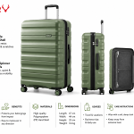 Antler Juno 2 Dlx Trolley 4W S   - 24 "Forest Green MS Department Store Oman
