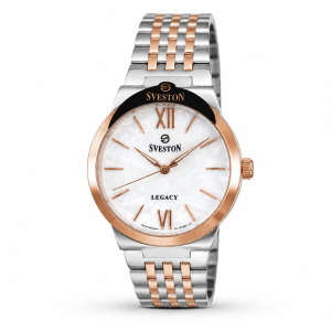 Sveston Legacy Two-Tone Analog Watch with Mother-of-Pearl Dial for Women MS Department Store Oman