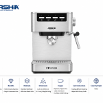 Espresso Machine - Silver MS Department Store Oman