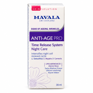 Mavala Swiss Skin Solution Anti Age Pro Time Release System Night Care Cream 30 Ml