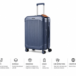 Pierre Cardin Venice Pc Trolley S   24 Navy Blue MS Department Store Oman