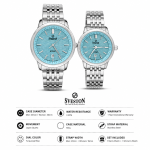 Sveston King Couple Two-Tone Analog Watch Set – Assorted MS Department Store Oman