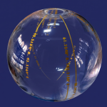 Coordinates-Engraved Decorative Glass Sphere MS Department Store Oman