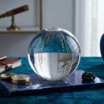 Coordinates-Engraved Decorative Glass Sphere MS Department Store Oman