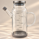 Elite Houseware Glass Oil Bottle Measure 2 MS Department Store Oman