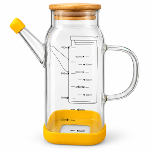 Elite Houseware Glass Oil Bottle Measure 4 MS Department Store Oman
