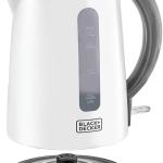 Black+Decker 2200W, 1.7 Ltr,Water Kettle, White MS Department Store Oman