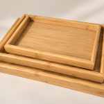 Elite Houseware Wooden Trayset 3 Pieces MS Department Store Oman