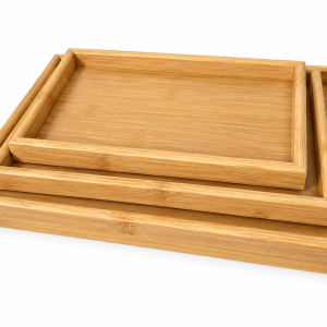 Elite Houseware Wooden Trayset 3 Pieces MS Department Store Oman