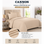 Cannon Comf Single 3Pc St-Dt-Tx L.Beige  MS Department Store Oman