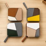Premium Patchwork PU Leather Zip Wallet