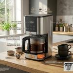 Drip Coffee Machine - Digital Touch Screen (1.5L; Blk-SS)  MS Department Store Oman