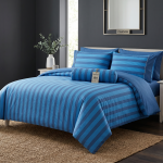 Cannon 5Pc King Comforter Stripe/Dots MS Department Store Oman