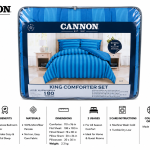Cannon 5Pc King Comforter Stripe/Dots MS Department Store Oman