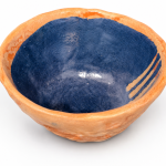 Rustic Blue-Glazed Terra Cotta Bowl MS Department Store Oman