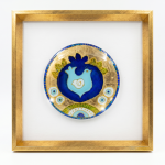 Gold-Framed Decorative Pomegranate Glass Wall Art MS Department Store Oman