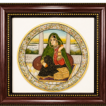 Traditional Mughal-Style Portrait Framed Wall Art MS Department Store Oman