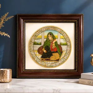 Traditional Mughal-Style Portrait Framed Wall Art MS Department Store Oman