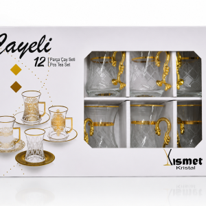 12 Piece Slim Waist Tea Set  MS Department Store Oman