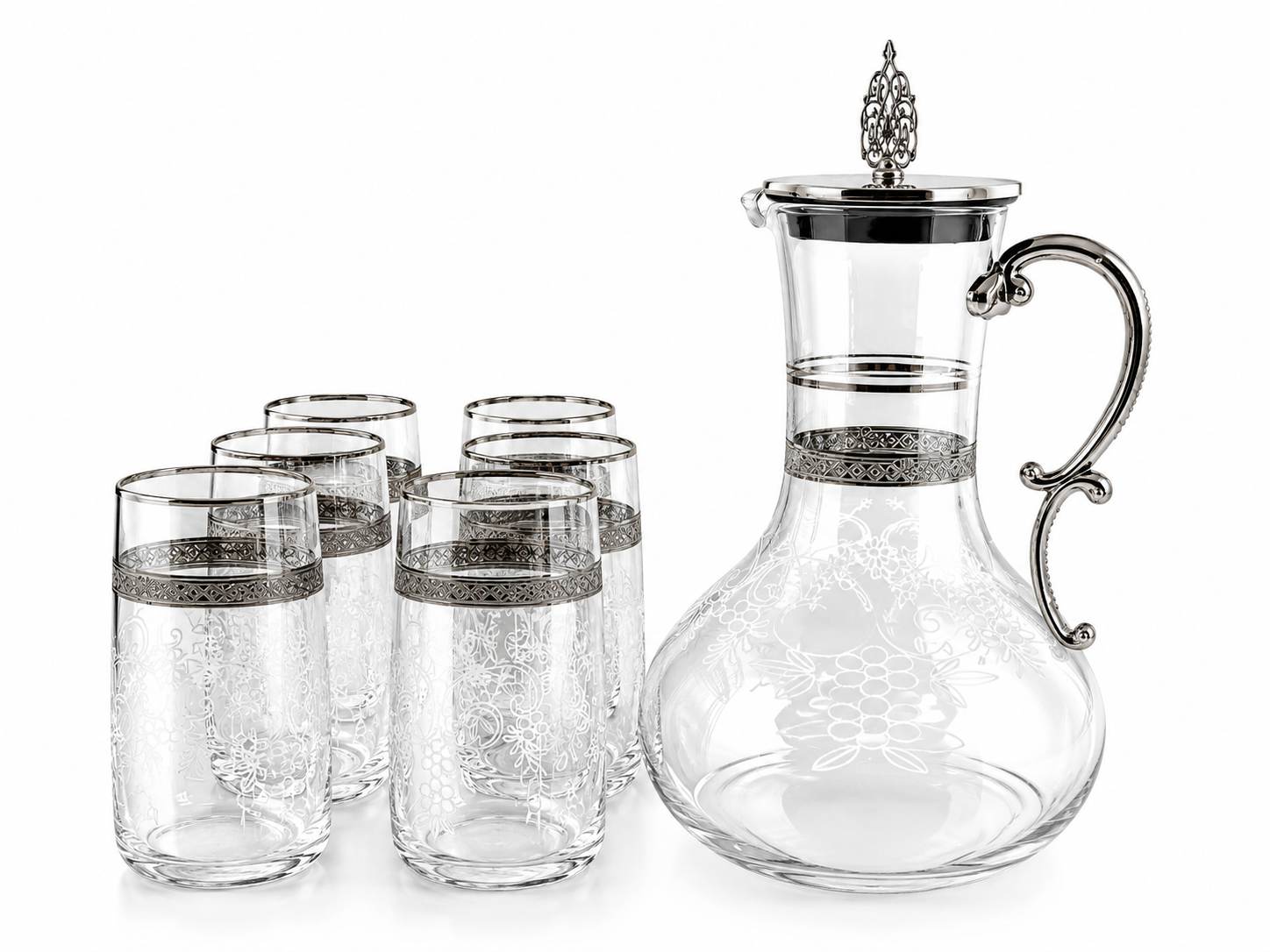 7 Piece Cube Water Set MS Department Store Oman