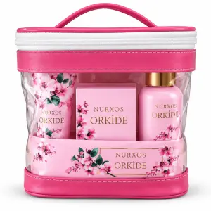 Nurxos Shower Big Bag Collection (6 Pcs Of Shampoo, Deodorant, 65Ml Perfume, Body Mist, And Body Lotion) Orkide