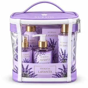 Nurxos Shower Big Bag Collection (6 Pcs Of Shampoo, Deodorant, 65Ml Perfume, Body Mist, And Body Lotion) Lavanta