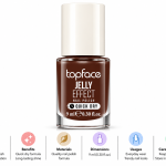 Topface Jelly Effect Nail Polish-Dark Chocolate Brown