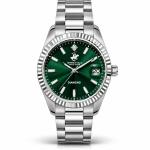 Beverly Hills Polo Club Diamond Green Dial Stainless Steel Men’S Watch