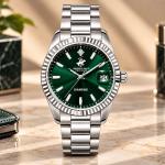 Beverly Hills Polo Club Diamond Green Dial Stainless Steel Men’S Watch