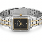 Homies Two-Tone Rectangular Stone-Set Watch MS Department Store Oman