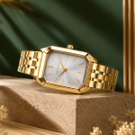 Homies Gold Rectangular Watch MS Department Store Oman
