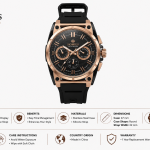 Homies Rose Gold And Black Multifunction Sport Watch MS Department Store Oman