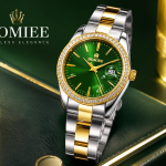 Homies Two-Tone Green Stone-Set Watch MS Department Store Oman