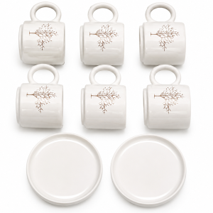 Finsera Mix 6 Pcs Nesscafe Cub Set Porcelain MS Department Store Oman