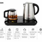 Mebashi Tea Maker (1.7L & 1L; Stainless Steel) MS Department Store Oman