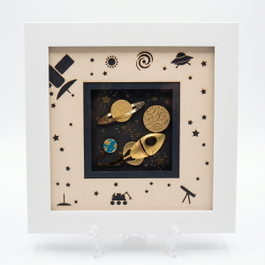 Space Exploration Themed Framed Wall Art MS Department Store Oman